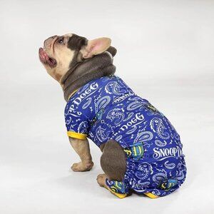 Snoop Doggie Doggs Deluxe Pet PJs, Halftime, Med NEW